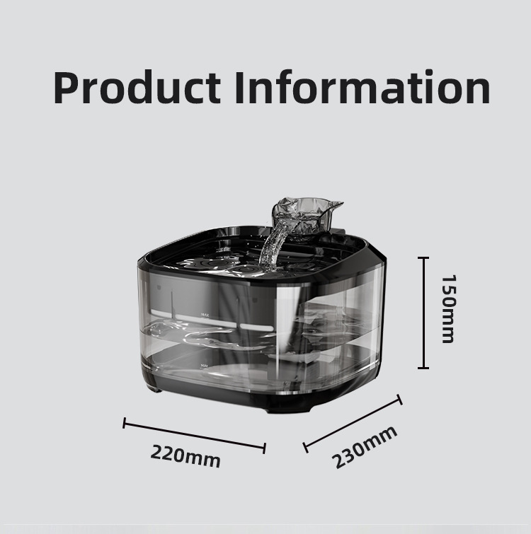 Eco-Friendly Smart Pet Water Dispenser Large Capacity Pet Fountain with Automatic Feature for Cats and Dogs
