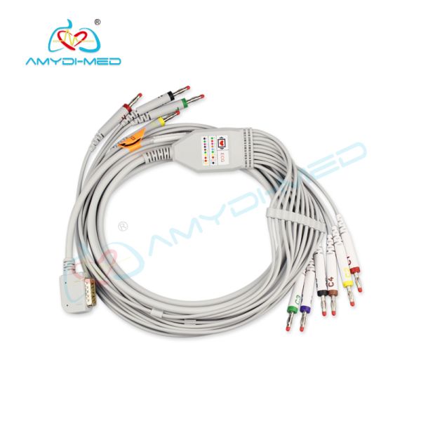Ultraviolet Light 15P EKG Cable 10 leads EKG Cord Kenz PC-109 ECG 108/110/1203 1205