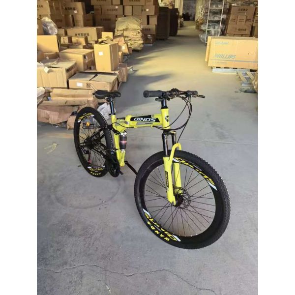 Bicicleta de montaña plegable de 26 pulgadas con suspensión de 26 pulgadas bicicleta plegable con frenos de disco