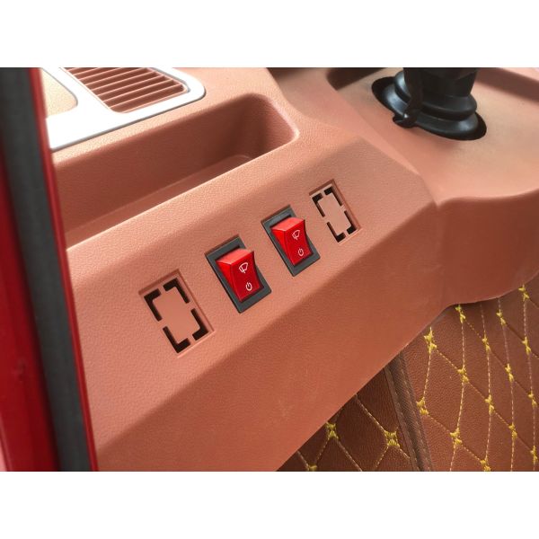 1500w 72V 45A Красный закрытый корпус электрический грузовой трехколесный велосипед для взрослых Максимальная скорость 50-70 км / ч