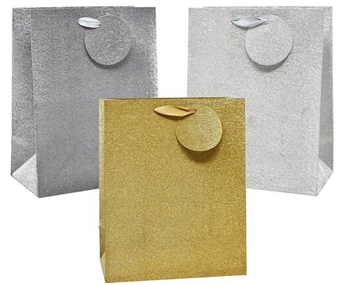 Custom Personalized Glitter Gift Bags / Luxury Cosmetic Packaging Bags