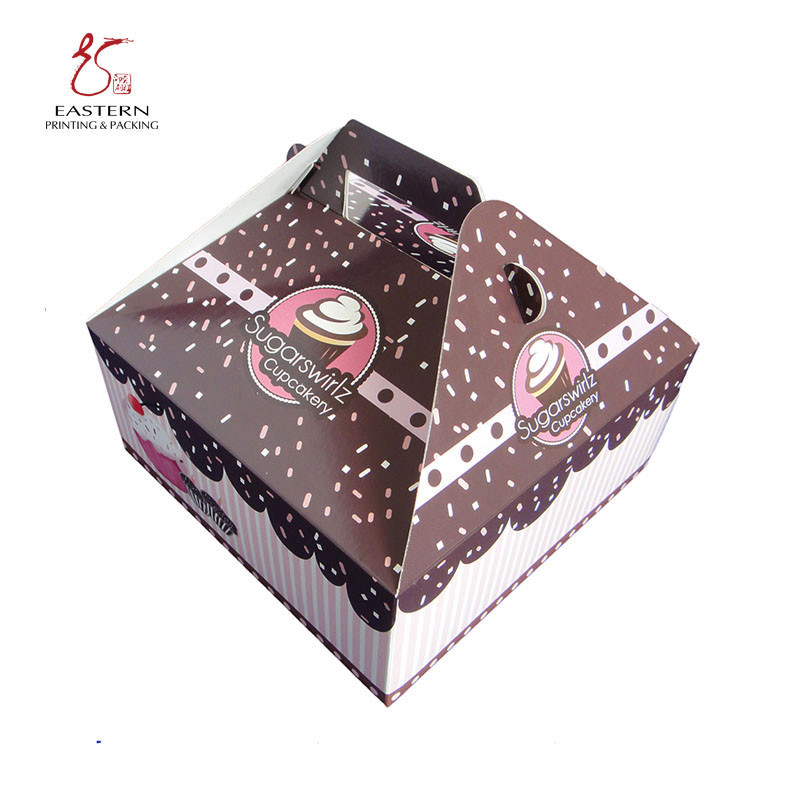 Коробки торта цвета 4inch Pantone упаковывая, картонные коробки для хлебобулочных изделий
