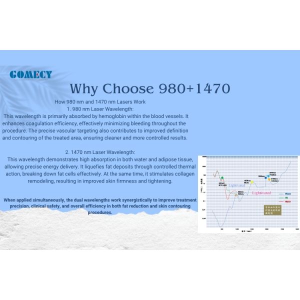 980 1470nm Dual Laser Device for Minimally Invasive Face Lift and Varicose Vein Care