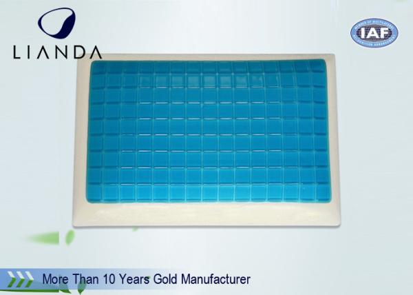 Non - Toxic Stay Cool Pillow , White Cooling Gel Bed Pillow 50D