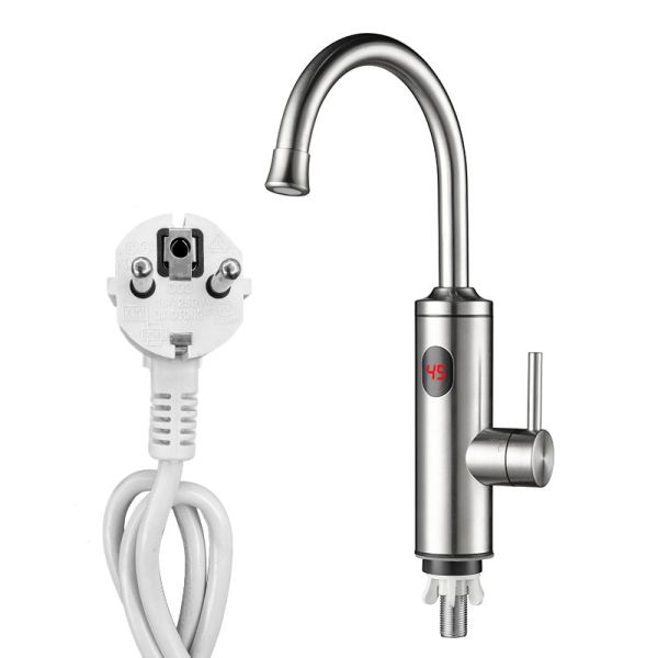 3s Fast Heating Electric Hot And Cold Water Tap With LED Digital Display Faucet Cold And Hot