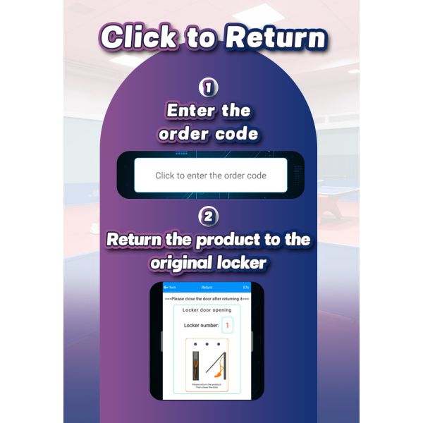 Table Tennis Racket Rental Locker Vending Machine Ideal for Gyms, Schools, Sports Centers