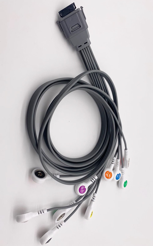 Биомедицинский кабель Ecg Holter BI аппаратур для GE Edan Nihon Kohden