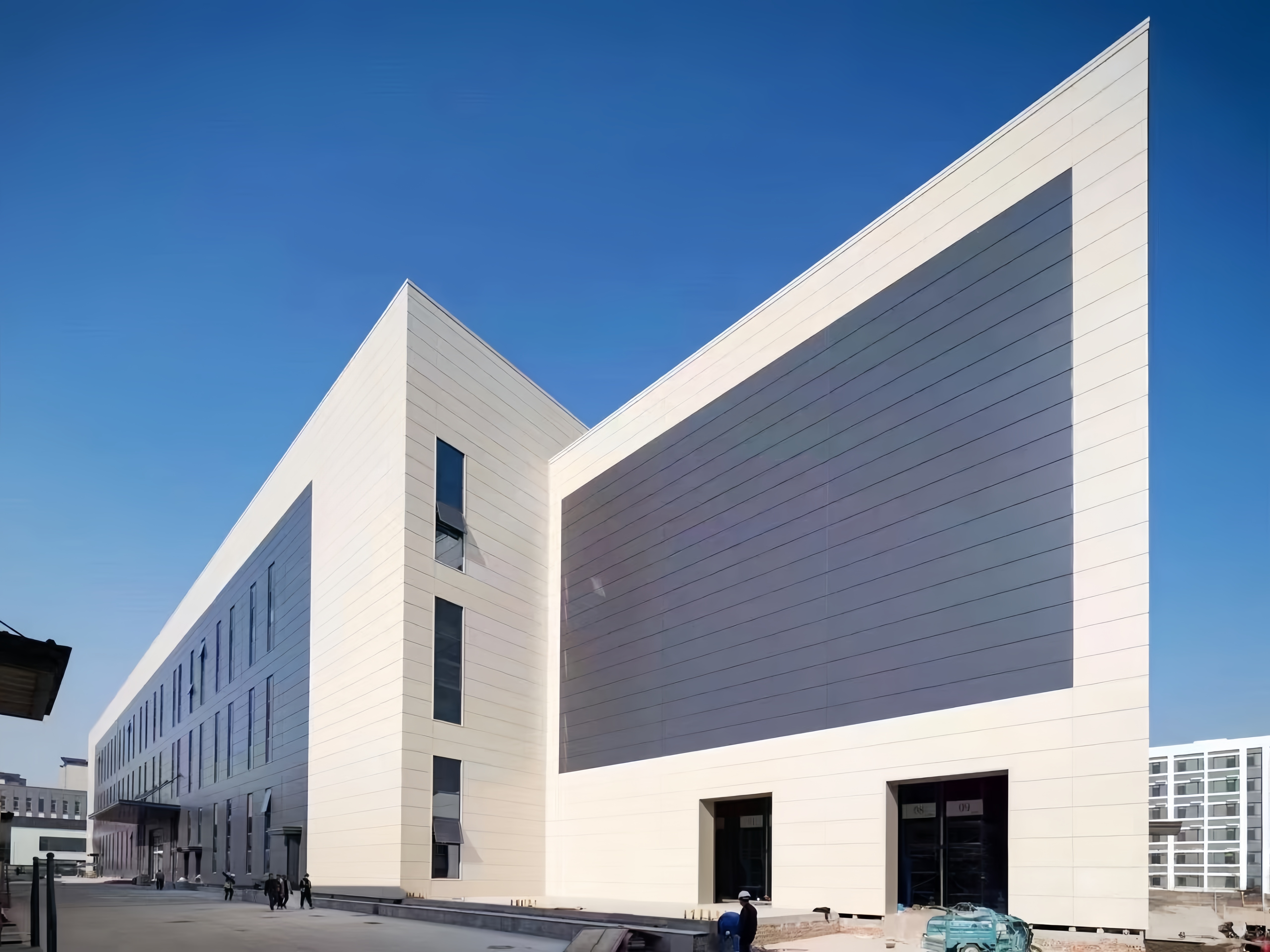 Expandable Prefab Steel Frame Workshop Reserved Space For Production Line Upgrade