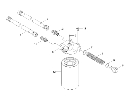 3864036 3864172 Масляный фильтр Гибкий шланг для экскаватора HYUNDAI R260LC-9S