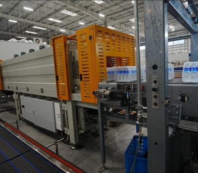 ボトル入り飲料水用PE/POFシュリンクフィルム包装機 60～120パック/分