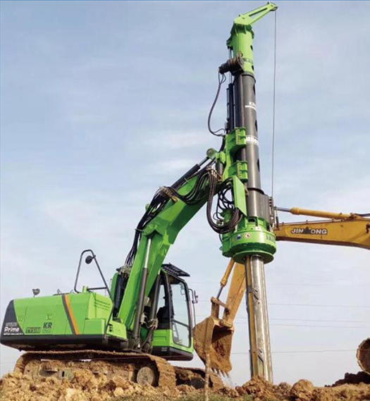 Mini Bore Pile Drilling Machine Providing Maximum Drilling Depth 12 M For Site Operations