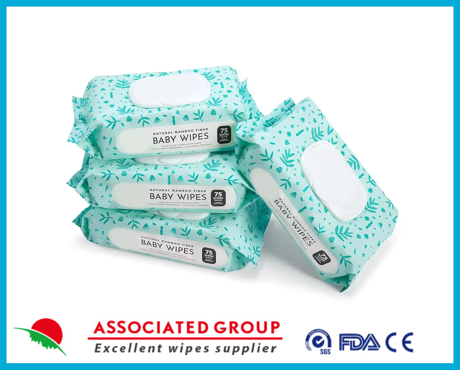 99% Водяные детские мокрые салфетки Упаковка 75 штук Гипоаллергенные чистые детские салфетки