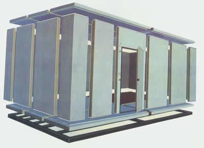 Porta deslizante manual padrão para refrigerante freônico de sala fria e opção de personalização
