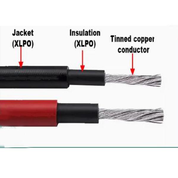 Tinned Copper PV Solar Cable H1z2z2-K TUV UL Approval 2.5-185mm2