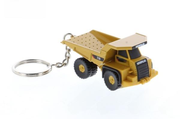 DM Heavy Duty Hauler Key Ring Engineering Vehicle Alloy Model 85985 Miniature Dump Truck Keychain