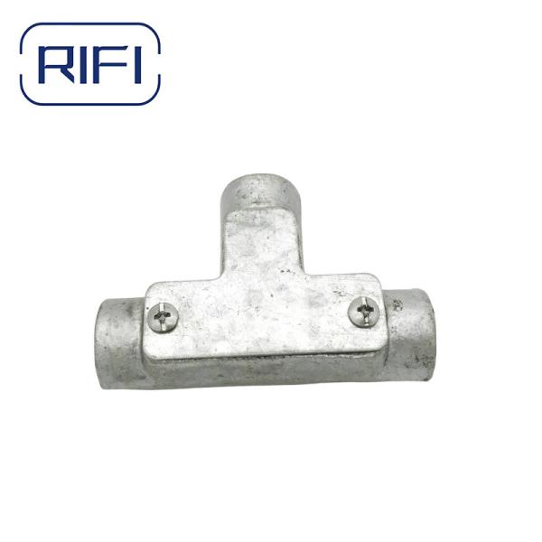 Acessórios de tubos de conduta de ferro IG maleável galvanizados a quente 20 mm Curva de inspeção