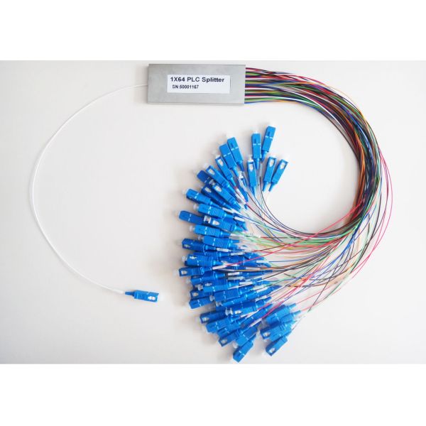 Conectores tipo cassette do St do Sc Lc do divisor 1x64 1x128 2mm Fc do PLC da fibra óptica do OEM