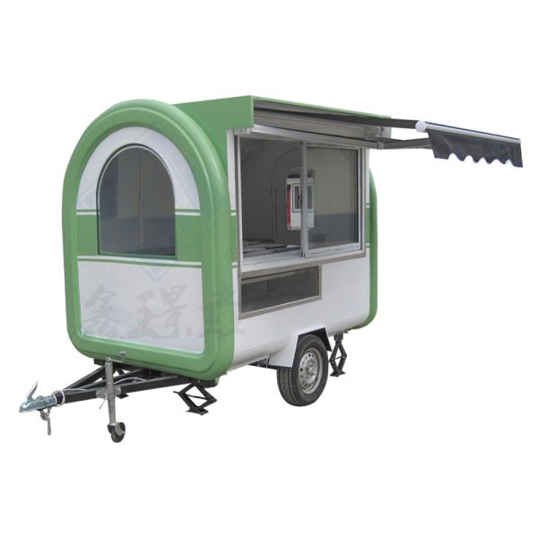 250*160*210cm Custom Size Street Mobile Kitchen Mobile Ice Cream Fast Food Car