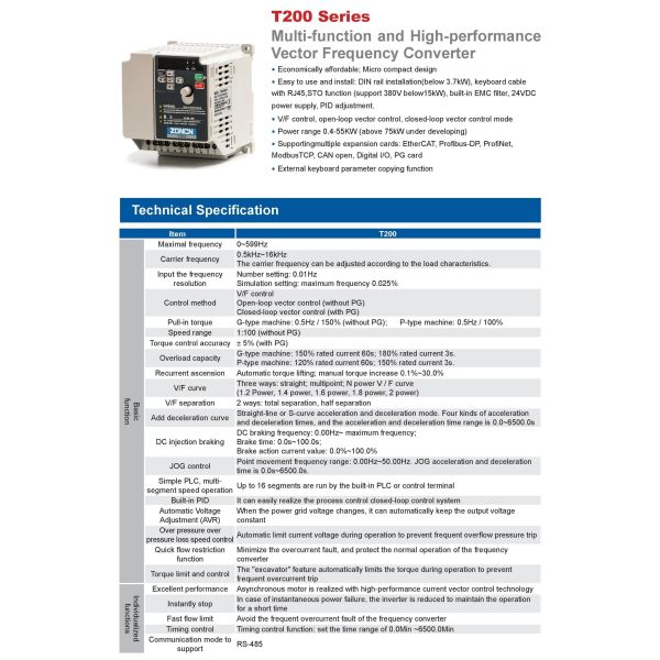 Inverter AC Drives Vietnam Best Selling 2HP 220V Single Phase Mini Type VSD Speed Controller