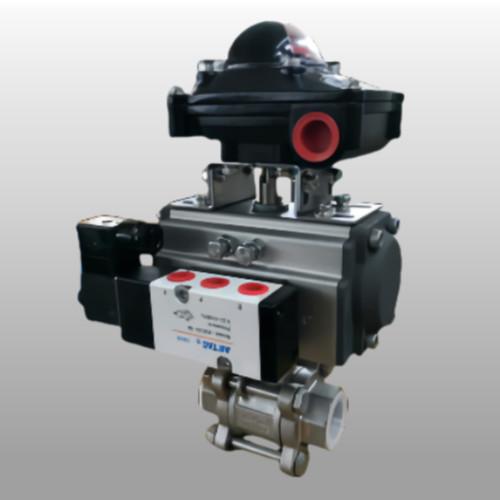 OEM Pneumatic Actuated Ball Valve Spring Return Pneumatic Ball Valve