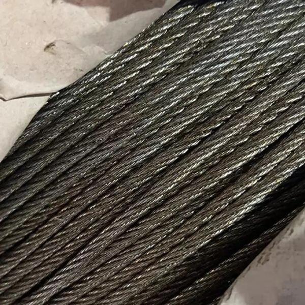 8*19S FC Galvanized Steel Wire Cable for Carbon Steel Rope Efficiency