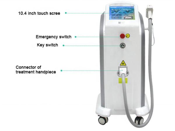 FDA Approved Diode Laser Hair Removal Machine For Male 40KG 1064nm