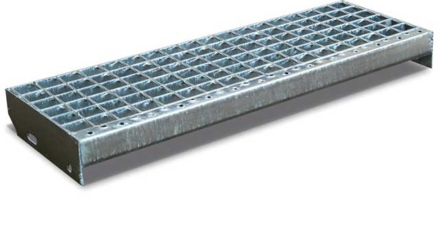 Анти- выскальзывание гальванизировало стальные проступи лестницы для моста украшая сталь извива