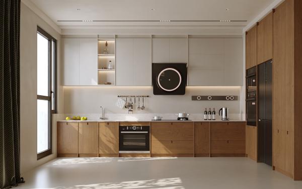 Proveedor de diseño de lujo para el hogar modular de gabinetes de cocina de alta calidad