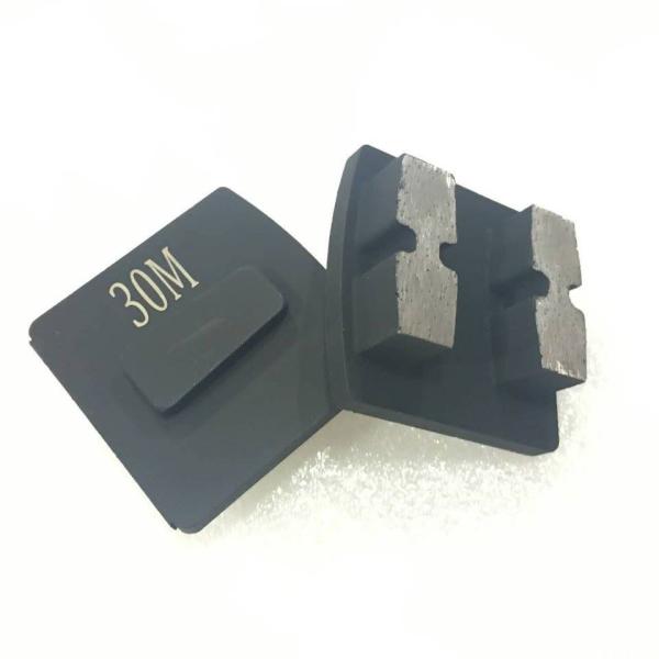 Hard Bond Redi Lock Grinding Shoes , 6 - 300 Grit Diamond Grinding Segments