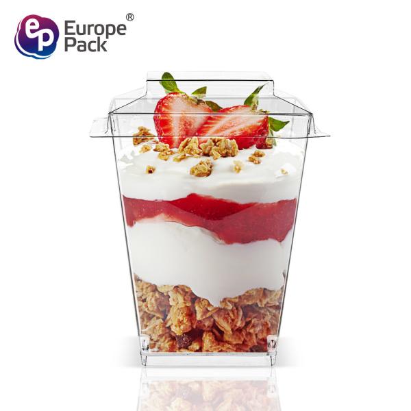 Wholesale eco friendly disposable 5 oz plastic milkshake smoothie cups  with lids