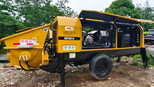 2017 Sany 8018 Diesel Trailer Mounted Concrete Pump