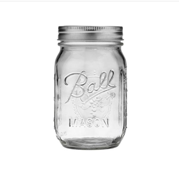 Wide Mouth Glass Storage Jars 500ml/17oz For Canning / Storage / Display