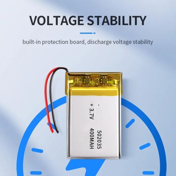 3.7V 400mAh 502035 Lithium Polymer Battery Rechargeable Li-Polymer Battery Pack