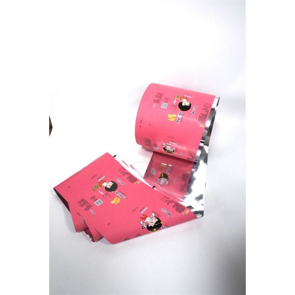 Film de sécurité laminé PET/VMPET/PE plastique alimentaire/snacks/noix emballage en rouleau de film plastique