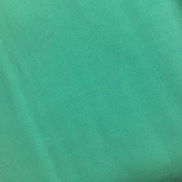 Green Color 3/1 Twill Anti-cloro Style Lightweight Cotton Fabric 57/58 Width For Fall / Winter