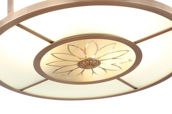 42 inch 3500K Remote Control Retractable Ceiling Fan Light 220VAc Invisible Blades
