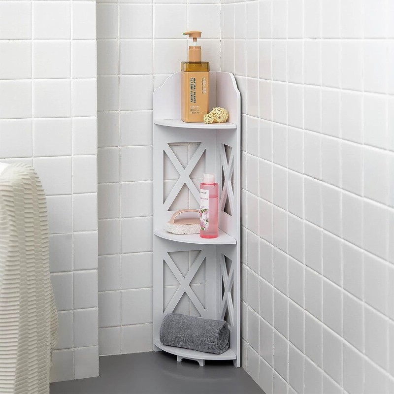 Living Room Storage Corner Shelf Flower Shelf Bathroom Bathroom Bedroom Bedside Triangle Storage Floor Shelf