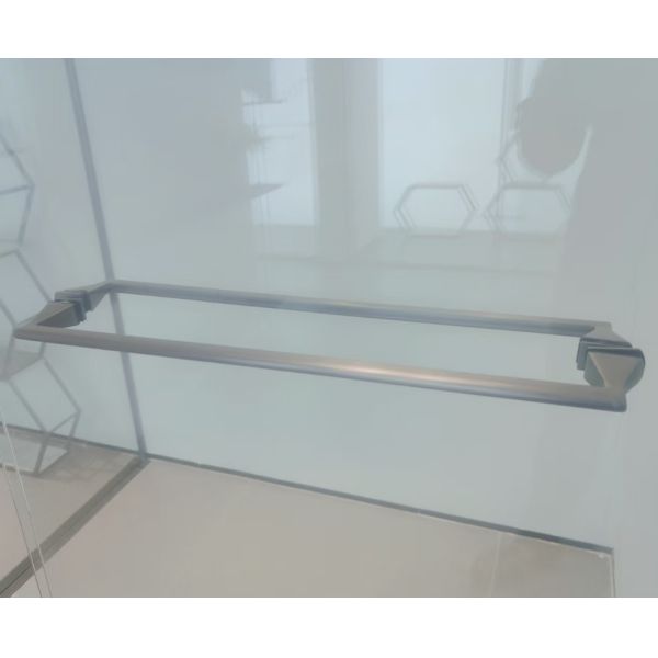 304 Material Stainless Steel Frameless Shower Door Handles Scratch Resistant