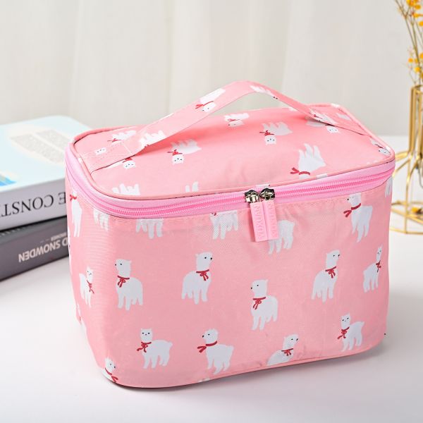 Professional Makeup Box with Zipper Closure Fashion Style Custom Cosmetic Box