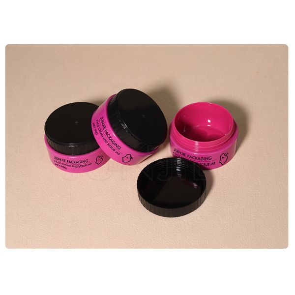 Tarro de plástico vacío al por mayor de 90 ml con tapa de rosca para exfoliante corporal, manteca, cuidado de la piel, embalaje cosmético