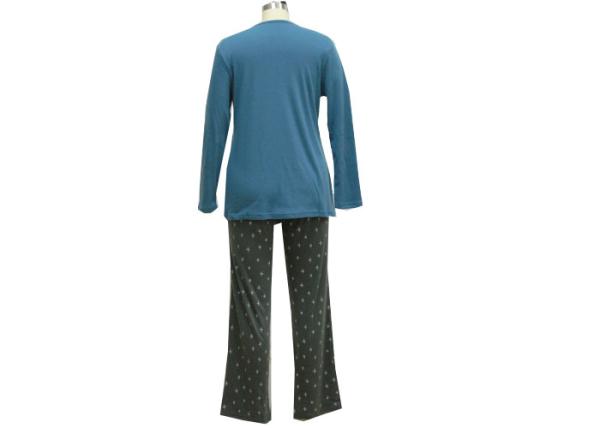Cotton Print Women'S Long Sleeve Pyjama Set , Ladies 3 Piece Pyjama Set Breathable