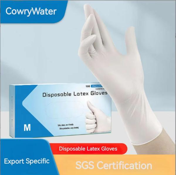 Disposable Powder-Free Latex Examination Gloves  4.5~6.5 g Non Sterile Anti-Slip Function Wholesale Latex Examination Gloves