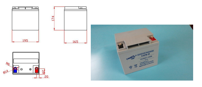 6-GFM-38Ah UPS VRLA Lead Acid Battery Sealed 12V 38Ah Deep Cycle Battery