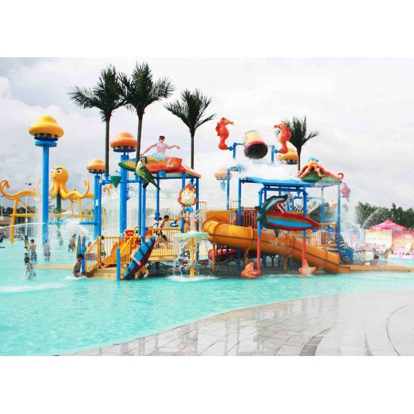 Коммерческие детские оборудования аквапарка площадки с горками , SGS
