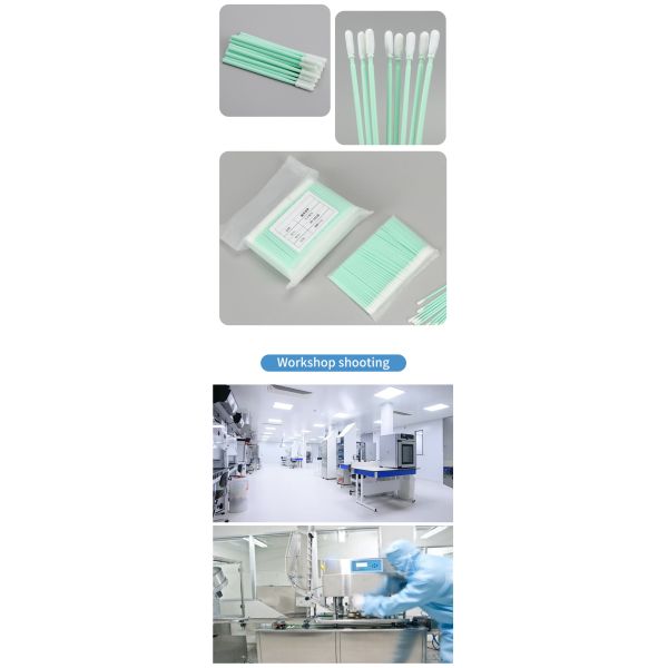 Absorbency Lint Free Rectangular Head Cleanroom Sponge Foam Swab For Printhead
