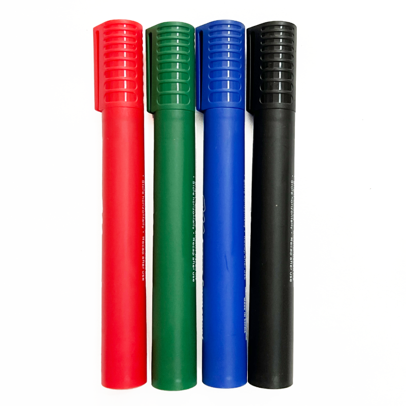Hot Selling 4PCS Office Classic Dry Easy Marker Pen Set Bullet Tip Permanent Marker