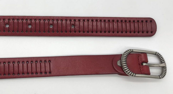 Неподдельный кожаный овальный пояс пряжки, платье женщин кожаное подпоясывает ширину 2.2cm