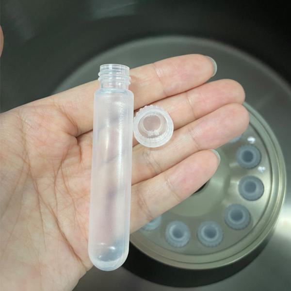 High Speed Medical Supplies 10ml Round Bottom Test Tube with PPCO Material and Cap