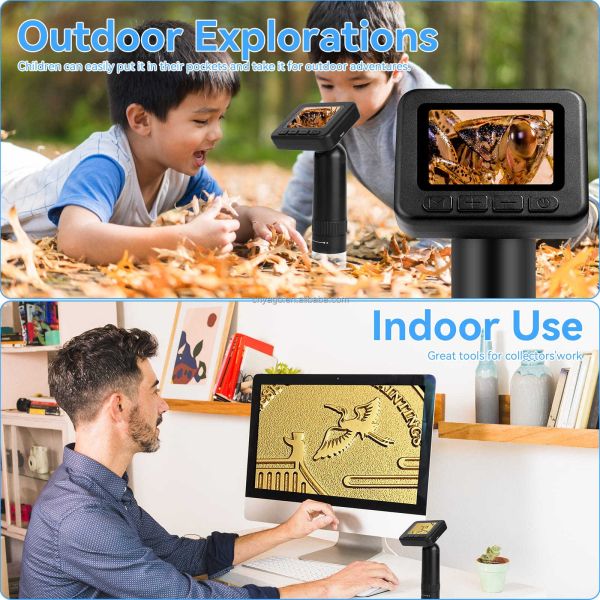 50X-1000X Portable Digital Microscope with 2