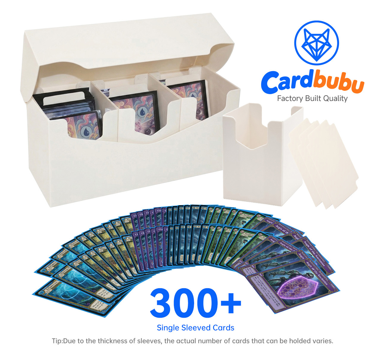 Table Game TCG Deck Box 300+ Durable Waterproof Card Storage Box Case